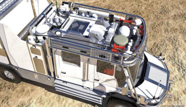 Ayn zamanda aracn etrafnda bulunan 22 kamera ile 360 derece gr salanabiliyor.