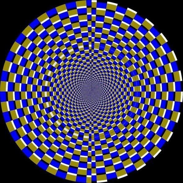 Bu resmin iinde dalgalanmalar m gryorsunuz? O zaman grdnze inanmayn! nk resim aslnda hi hareket etmiyor.