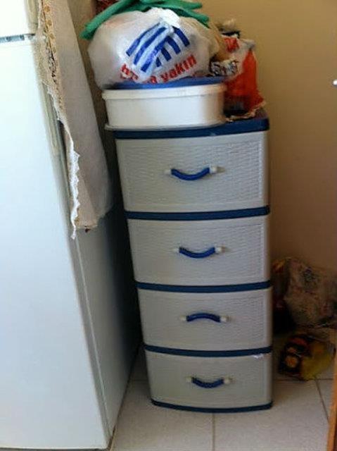 Plastik mutfak dolab