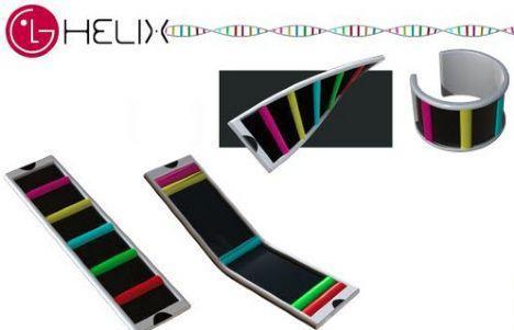 <p><b>Helix</b></p>  LG taraf�ndan geli�tirilen bu konsept telefonun giremedi�i �ekil yok...