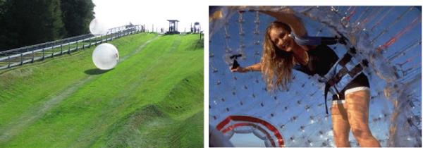 Zorbing: Yeni Zelanda&#8217;da kefedilen bu spor yeni bir elence ve adrenalin kayna. Elenceli ve ok gvenli. 3 metre apnda plastik bir topun iinde yol alrken kendinizi nasl hissedersiniz? Spppper !!!