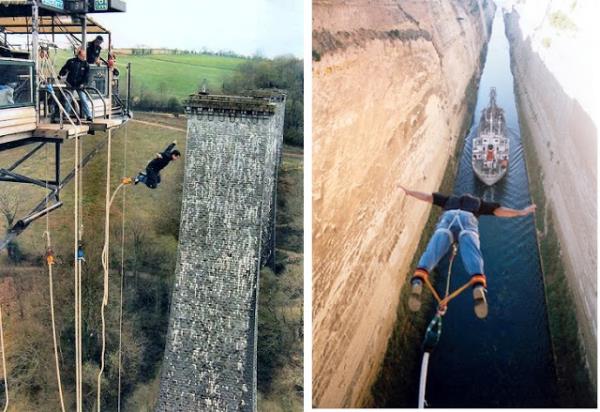 Bungee Jumping : 3...2...1...Atla! &#8220;O&#8221; adm atmaya hazr msnz? Kendini bolua brakyorsun. Kanndaki adrenalinin hareketini hissetmek isteyenlere! Sadece etrafnzn atlay konusunda uzman kiilerce evrili olduundan kesinlikle emin olun. bir de "O" ilk adm atma cesaretini gster gerisi sppper!!!