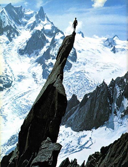 Gaston Rbuffat`n kitabndan eski bir trman fotoraf