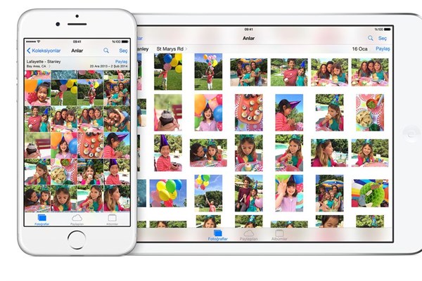 <p><b>Fotoraflar Albmleri</b></p>    Yepyeni Fotoraflar uygulamasnda, fotoraflarnz sizin iin organize eden akll albmler ve yeni arama zellikleri var. Bylece, en sevdiiniz fotoraflarnz bulmak ve yeniden kefetmek artk ok daha kolay. stelik, yeni ve gl dzenleme aralaryla, fotoraflarnz ektikten hemen sonra daha da dzenleyebiliyorsunuz.