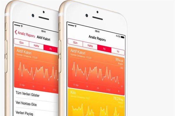 <p><b>Salk</b></p>    Yeni Salk uygulamas sayesinde, salk ve fitness bilgilerinizi okunmas son derece kolay bir gsterge panelinden takip edebiliyor. Ayrca gelitiriciler iin gelitirilen ve HealthKit adn verilen ara sayesinde tm salk ve fitness uygulamalar uyum iinde alyor.