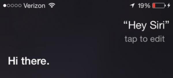 iOS 8 ile birlikte cihazn arjda olduu durumlarda kullanclar Siri?yi Home tuuna basmak yerine ?Hey Siri? diyerek uyandrabiliyor. Cihazn arjda olmad zamanlardaysa Siri?yi uyandrmak iin Home tuuna basmak gerekiyor.