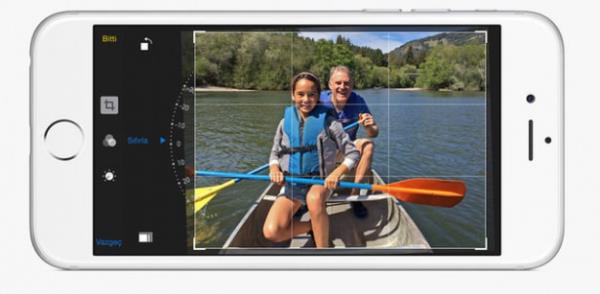 Fotoraf ektikten hemen sonra dzenleyebiliyorsunuz.