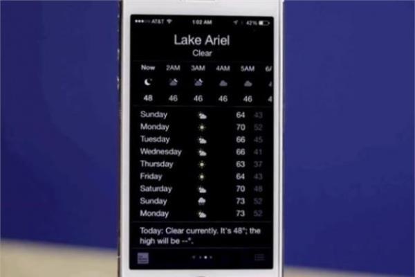 Hava durumu uygulamasnda artk 9 gnlk tahminler yer alyor.