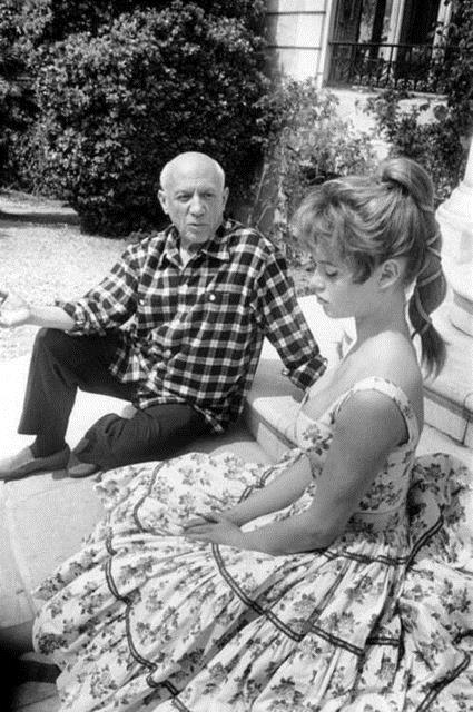 Pablo Picasso ve Brigitte Bardot-1956
