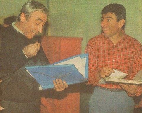 ener en ve lyas Salman bir mzikal iin provada