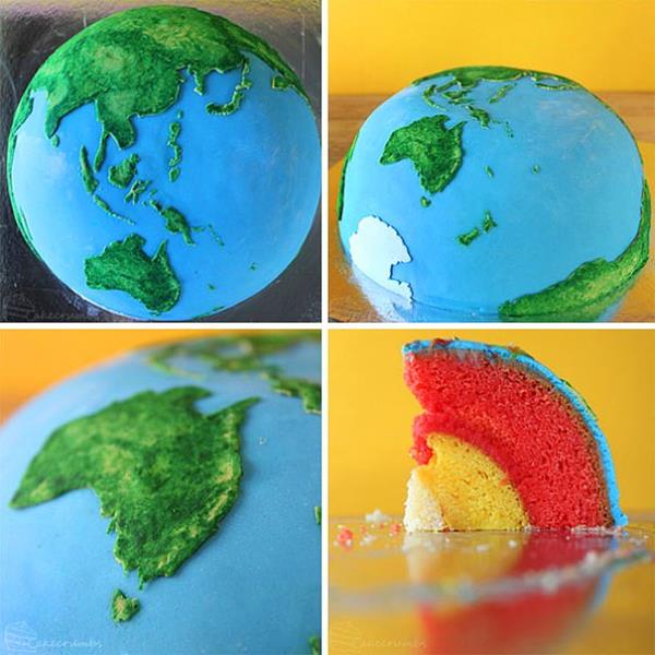 16. Tm ayrntlar dnlm Dnya pastas