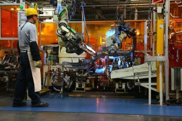 Blmler aras para transferlerinin robotlar yardmyla yapld bu blmde baslan paralar, kaynak fabrikasna gnderiliyor.