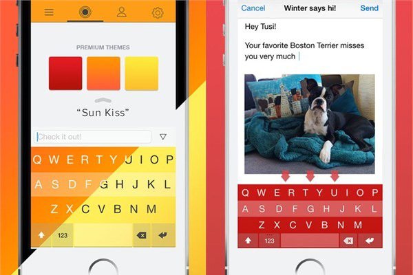 <br><b>Fleksy</b></br>  Farkl klavye seenekleri sunuyor.