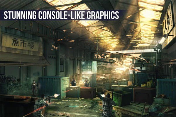 <br><b>Modern Combat 5: Blackout</b></br>  iOS 8'le oyunun grafikleri daha iyi oldu.