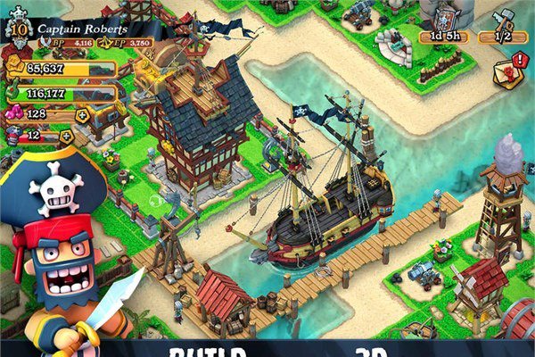 <br><b>Plunder Pirates</b></br>  Detayl oyun grafikleri iOS'le grlebiliyor.
