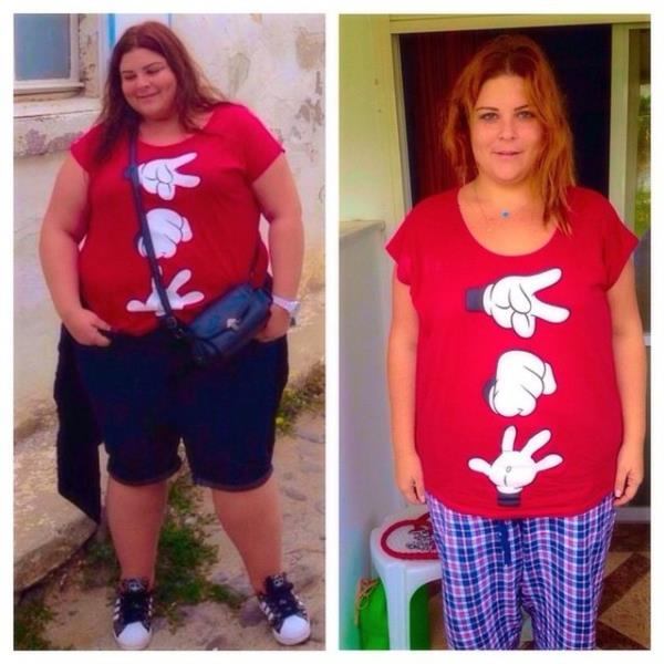 Uzun zamandr diyet yapan oyuncu, nceki ve sonraki halini Instagram'dan paylat. ztekin'in 52 kilo verdii renildi.