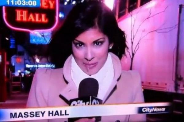 Gzel sunucu hayatnn en talihsiz anlarndan birini yaad.