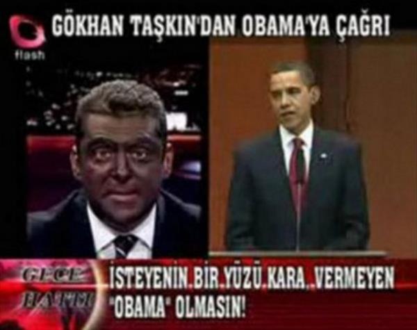 Ayakkab boyasyla yzn boyayp, Obama'ya seslenen Flash TV spikeri Gkhan Takn, Papa'nn Trkiye ziyareti esnasnda da Katolik lidere Kelime-i ehadet getirip, Mslman olmasn istedi. Tm bu samalklar canl yaynda ana haber blteninde yapt.
