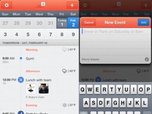 Sunrise:     Kolay kullan�m� ve lokasyonlar� Google Maps ile b�t�nleyen bir takvim.     Fiyat: �cretsiz