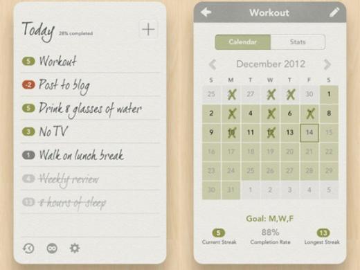 Habir List:     Habit List, size iyi al��kanl�klar kazanman�zda yard�mc� oluyor. Kazanmak istedi�iniz al��kanl�klar�(�r: Her g�n belli bir miktar su i�mek) uygulamaya girdikten sonra her g�n girip yapt���n�za dair i�aret koyuyorsunuz. Uygulama buna bakarak o al��kanl��� kazan�p kazanamad���n�z� �l��yor.     Her g�n yapmak zorunda olmad���n�z al��kanl�klar� da g�n belirleyerek ayarlayabiliyorsunuz.