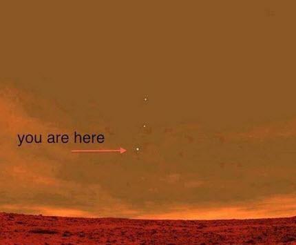 Mars'ta bulunan Curiosity uzay aracndan Dnya'nn grnts...