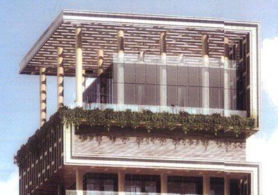 1 milyar dolarlk deeri ile gz kamatran bu modern yap  3 bin metrekare alanda 173 metre uzunluundaki kulenin byk ksm cam.