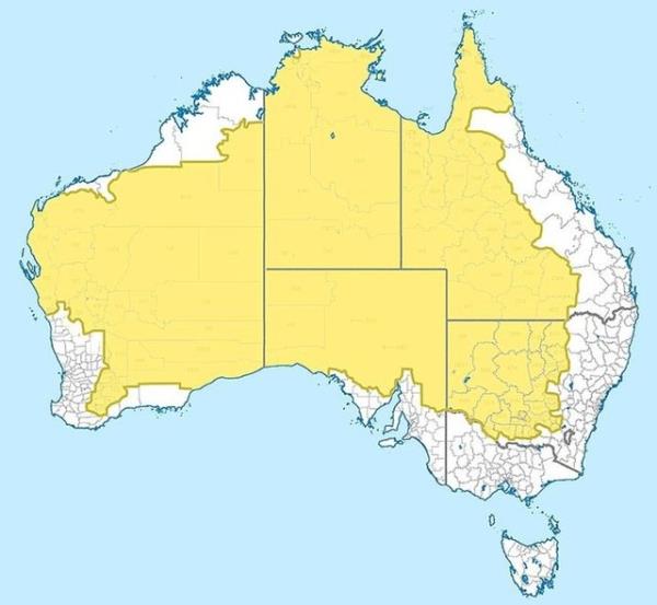 Avustralya Halk'nn %2'sinin Yaad Yeri Gsteren Harita