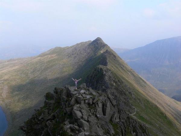 Striding Edge'de yry yapn (ngiltere)