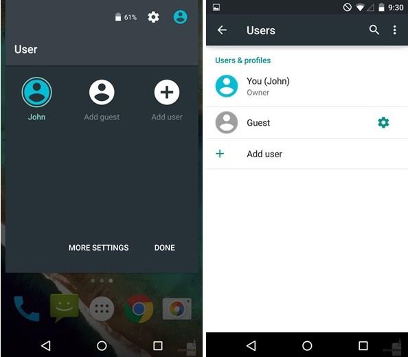 <p><b>ANDROD'N RAHAT AYGIT PAYLAIMI SALAYAN MSAFR MODU</b></p>  rnein evinizde bir tablet var ve bu tableti btn aile kullanyor. Google Android iletim sisteminde ocuklarnzn tabletiniz veya telefonunuzla rahata oynamasna izin verebileceiniz Misafir Modu zelliini sunuyor. Misafir Modu ile baka kiiler sizin zel verilerinize eriemeyecek ve onlara ayr bir oturum sunacak. Apple?da  iOS 8 ile Aile Paylam diye bir zellik sunuyor ancak bu zellik sadece uygulama satn almada ve cihazlar arasnda program paylamada kullanlyor.