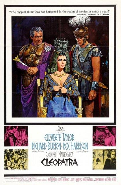 <b>7-Cleopatra (1963)</b> Msr kraliesi Kleopatra'nn 1. yzyldaki hikayesi, aslnda byk oranda Elizabeth Taylor'n performansyla parlamt. 192 dakikalk ve 44 milyon dolarlk btesiyle film, Hollywood'un en byk iflaslarndan biri idi. Bylece 'flop' teriminin de fikir babalarndan oldu.