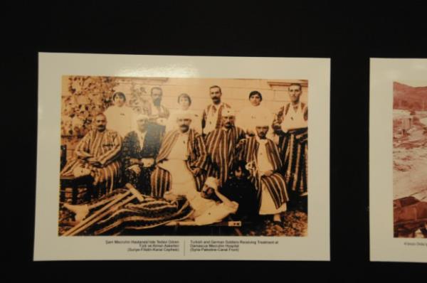 am Mecruhin Hastanesi'nde tedavi gren Trk ve Alman askerleri