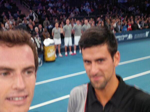 Novak Djokovic ve Andy Murray'in ma aras selfie'si