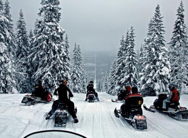 <br><b>Norve ve sve</b></br>  Solda Norve sada ise sve... Kar motorlar iki skandinav lkesinin snrlar boyunca yaryor.