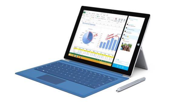 Microsoft Surface Pro 3  <br>12 in ekrana sahip olan cihazn ilemci hz 1.9 GHz</br>