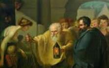 Dnya nimetlerine ehemmiyet vermeden yaay ve felsefesiyle nl filozof Diyojen, bir gn ok dar bir sokakta zenginliinden baka hibir eyi olmayan kibirli bir adamla karlar. kisinden biri kenara ekilmedike gemek mmkn deildir.