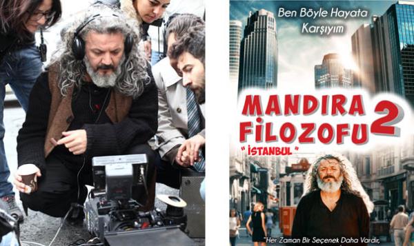 <p><b>"Mandra Filozofu stanbul" 13 Mart'ta vizyonda</b></p>    te yandan, "Mandra Filozofu"nun devam filmi "Mandra Filozofu stanbul", 13 Mart 2015'te vizyonda olacak.    <p>Mint Yapm'dan yaplan aklamaya gre, barollerini Mfit Can Sant, Kemal Kuruay, Gnnihal Demir ve Abdullah ahin stlendii filmin ekimleri stanbul'da devam ediyor.</p>