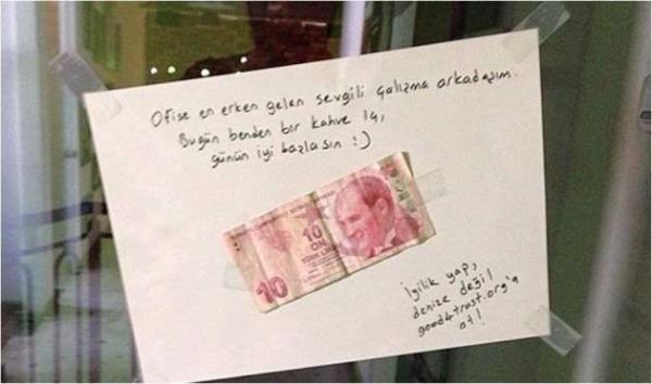 Sabah i�e erken gelene ho� bir s�rpriz