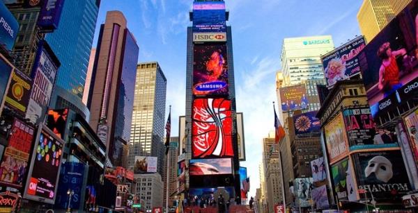 nc srada ise yllk ziyareti says 50 milyona ulaan New York Times Square var.