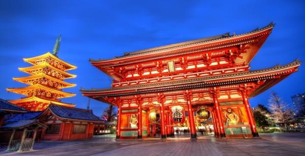 Sekizinci srada ise yllk 30 milyon ziyareti saysna ulaan Sensoji Tapna'n gryoruz.