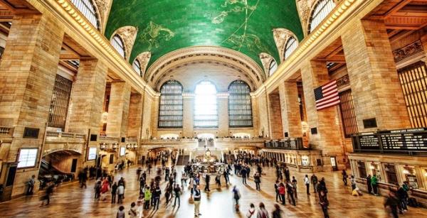 Yllk ziyareti says 21,6 milyon olarak belilrenen Grand Central Terminal ise 10'uncu srada.