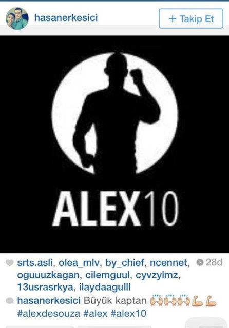 Futbolseverler, kariyerini sonlandran Alex de Souza ile ilgili mesaj yadrd