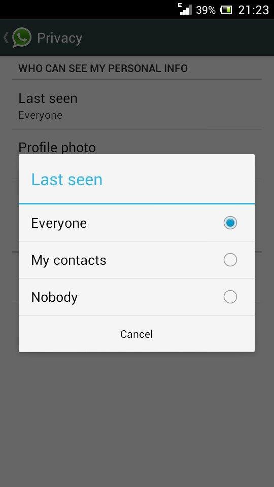 <p><b>Son Grnme Tarihini gizleme</b></p>    Arkadalarnz ve konuutuunuz insanlara ne zaman WhatsApp`a girdiinizi belli etmek istemiyor musunuz? te WhatsApp`n bu zellii tam size gre. Eskiden 3. parti uygulamalar sayesinde yaplan bu zellik artk WhatsApp`n son srmlerinde mevcut. Bu kk ayar yapmak iin Ayarlar > Hesap > Gizlilik > Son grnme yolunu takip edebilirsiniz.