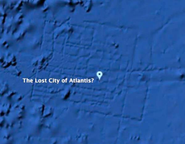 Kayp kta Atlantis efsanesi... Google Ocean'da elde edilen bu grnt efsanenin gerek olabileceine dair iaretler verdi