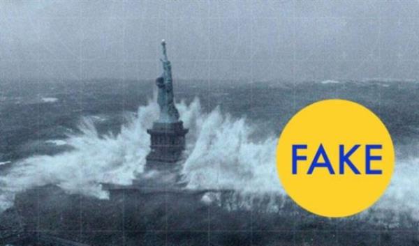 zgrlk Heykeli'nin Sandy Kasrgas'ndan etkileniini gsteren bu fotoraf da hileliydi. Aslnda bu The Day After Tomorrow'da yer alan bir sahneydi.