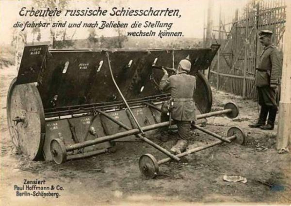 Ruslarn I. Dnya Savanda kulland 'mobil oklu kalkan'