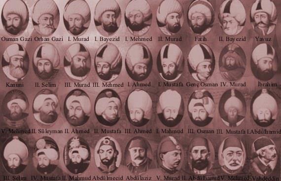Uzun yaam boyunca saltanatn grd padiahlar saymaktan yorulursunuz: I. Abdlhamid, III. Selim, IV. Mustafa, II. Mahmud, Abdlmecid, Abdlaziz, V.Murad, II. Abdlhamid, V. Mehmet Reat ve Vahdettin...