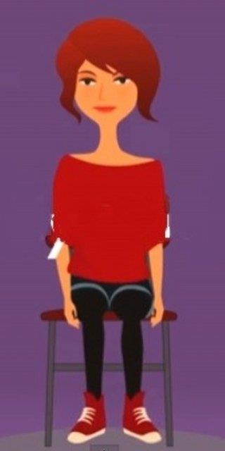 Otururken ayaklarnz nadiren yere deer.