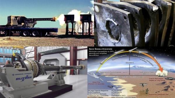 <br><b>Elektromanyetik Railgun Silah</b></br>  Barutsuz elektromanyetik rayl sistemli bu silah, Amerika tarafndan Virginia eyaletinde test edildi. Test edilen elektromanyetik Railgun silah, mermisini sesten 7 kat fazla hzla hedefine yolluyor.