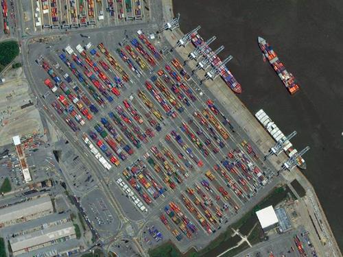 ABD?nin lojistik merkezlerinden Garden City'deki liman, Georgia eyaleti, 16 Mays 2014