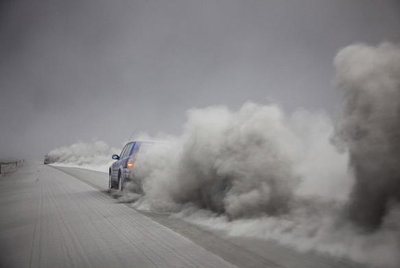 zlanda'daki Eyjafjallajkull yanardann hava ulamn fel eden klleri